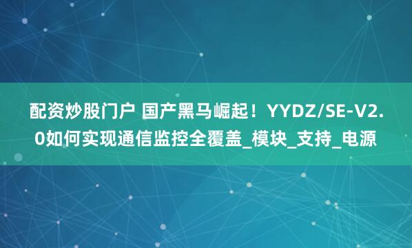 配资炒股门户 国产黑马崛起！YYDZ/SE-V2.0如何实现通信监控全覆盖_模块_支持_电源