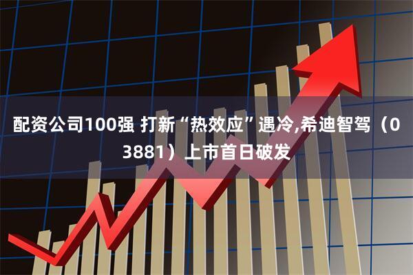 配资公司100强 打新“热效应”遇冷,希迪智驾（03881）上市首日破发